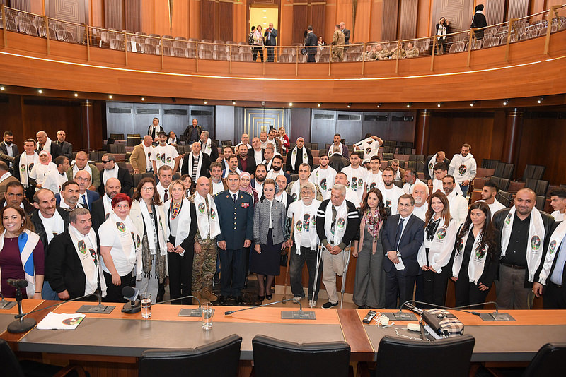 مشاركة الجرحى في اللقاء البرلماني لمصابي الألغام