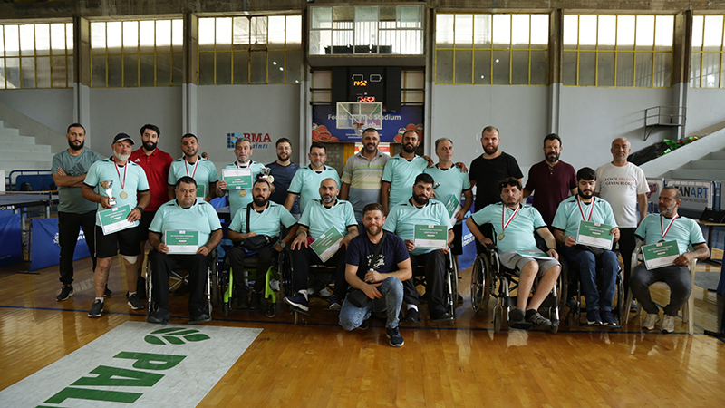 نادي المجد يحرز مراتب أولى في بطولة كرة الطاولة البارالمبية
