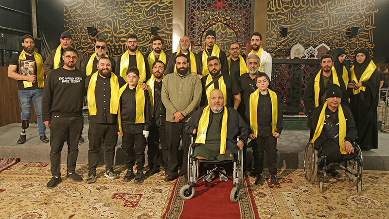 نشاط رمزي يُجسّد مسيرة الجرحى في الاستمرار