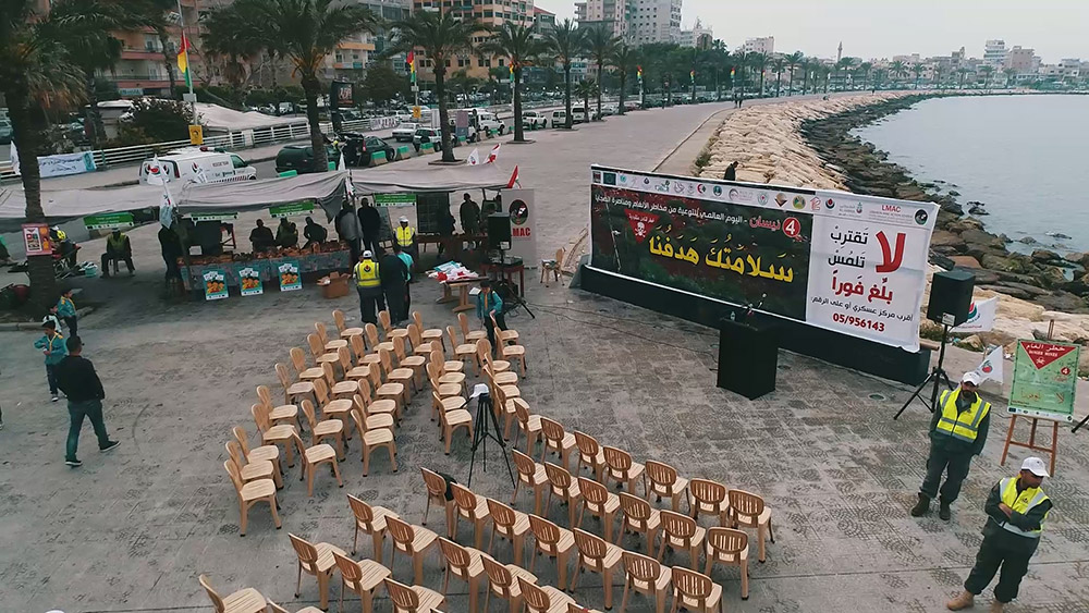 مؤسسة الجرحى تنظم نشاط توعوي حول مخاطر الألغام في صور